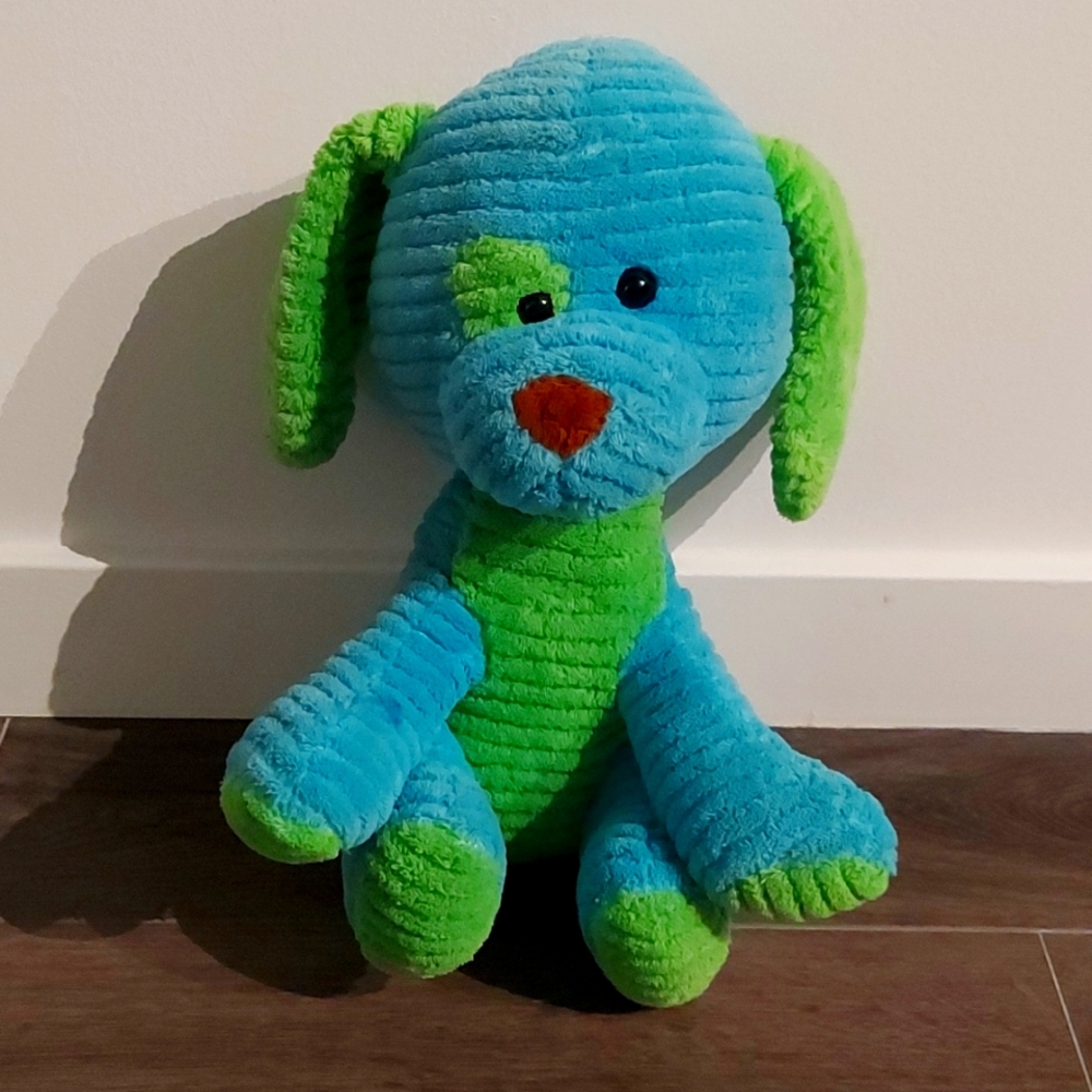 Blue Green Puppy by Spark Create Imagine